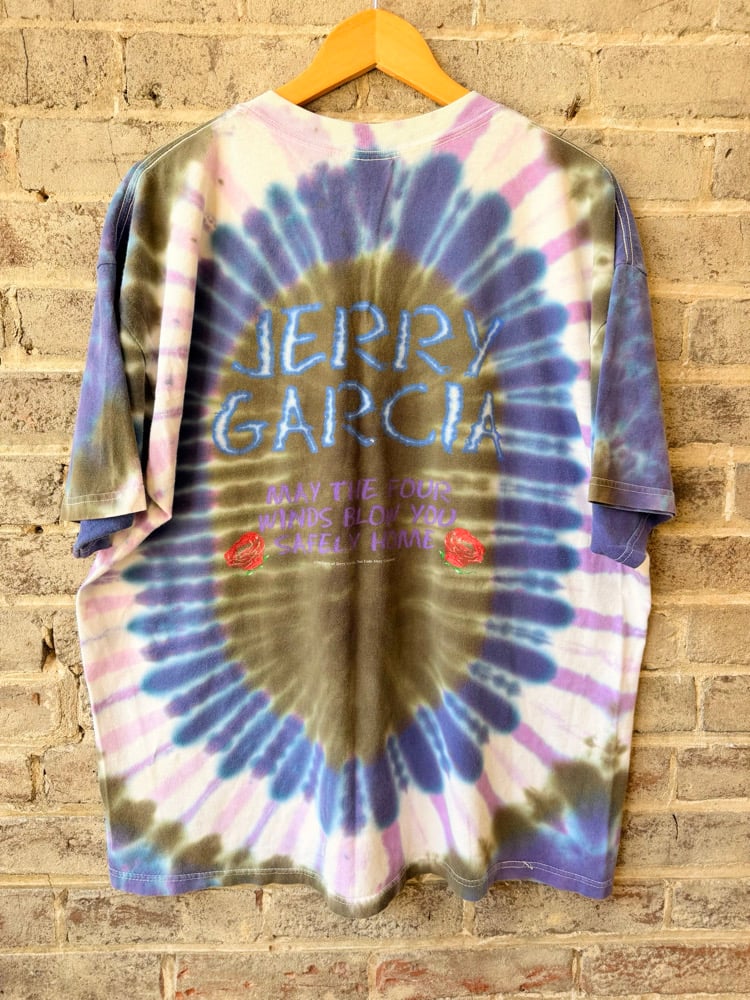 Image of Rare 1996 Vintage JERRY GARCIA GRATEFUL DEAD Tie-Dye Concert Tee, SIZE: XL