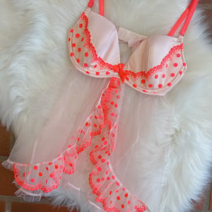 Image of Size 34C/32D - Victoria's Secret Rave Neon Babydoll