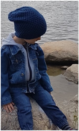 Image of Grumbles' Slouchy Winter Hat Knitting Pattern