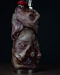 Image 5 of Face Off collectible lighter sleeve, original sculpt, functional art OOAK