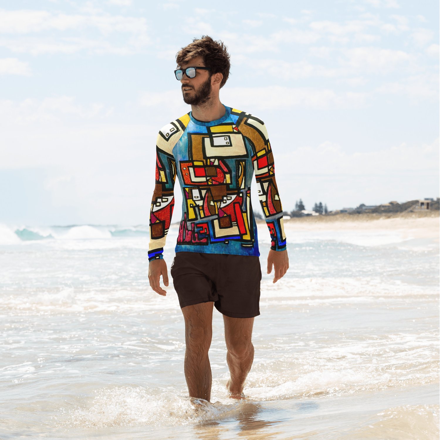 Image of HIGHRISE All-Over Print Men's Rash Guard