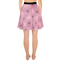 Image 4 of Pink/Black All Over Spiderwebs Goth/Punk/Pastel/Kawaii Skater Skirt