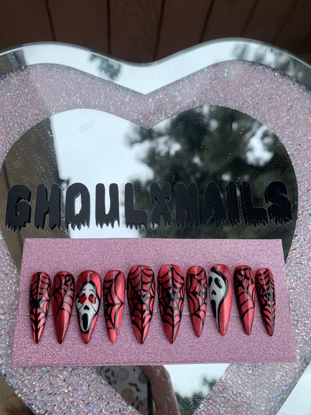 Image of Valloween Ghostface Nails