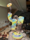 10mm Dewar Double Bubbler Accented with Nightshade