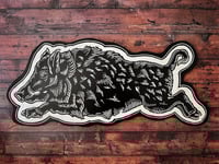 Image 1 of Wild Boar Woodcut 