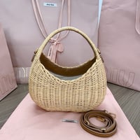 Image 5 of Miumiú Raffia Hobo Bag