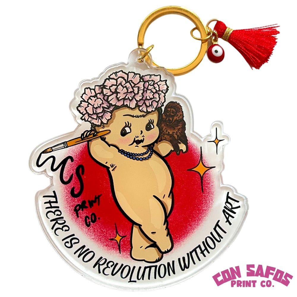 Frida kewpie keychain 