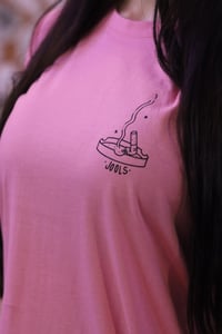Image 4 of "Smoke" Pink T-Shirt by Jools