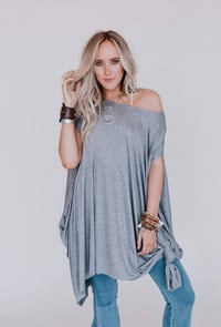 Image 3 of The Wren Tunic- Heather Grey