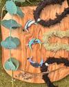 INGUZ 2 // Rune Moon // Hand Woven Choker// Necklace
