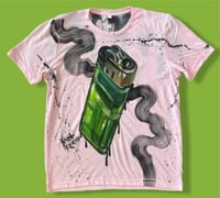 Image 1 of “BIC ME” CUSTOM ONE OF A KIND PAINTED T-SHIRT XL