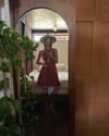 70s calico sundress