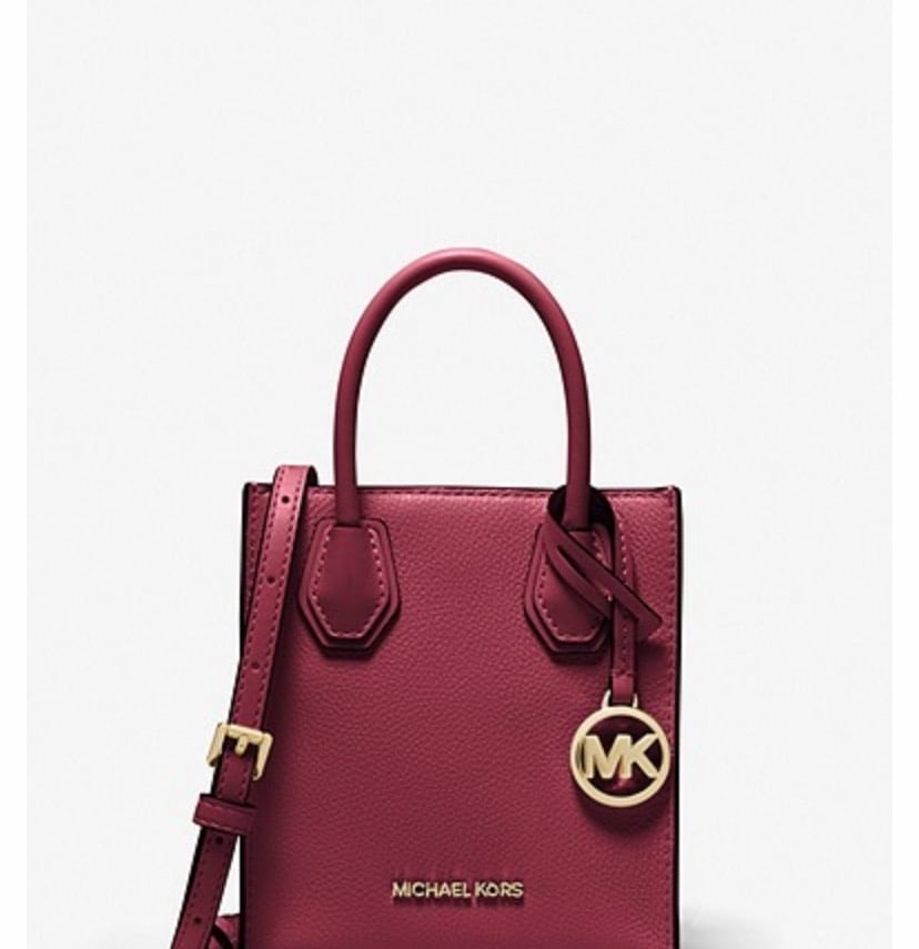 Michael Kors Mercer Extra-Small Pebbled Leather Crossbody Bag