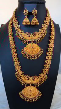 Image 1 of Rashika- Combo Temple Jewelry Necklace Set