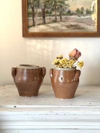 Image 1 of Lot de 2 petits pots en grès