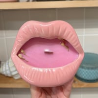 Image 1 of champagne pop scented lip candle