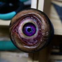 Image 5 of Custom Swappable Phone Grip for smartphones, reflective pupil glow in the dark OOAK (one of a kind)