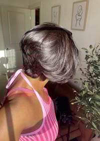 Image 7 of 8 inch YAKI PIXIE CUT WIG with NATURAL KINKY EDGES