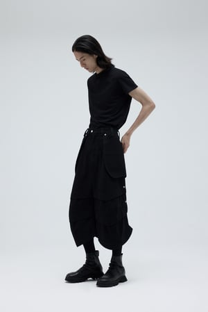 Image of EQUALNEAR - Armor Jorts (Black)