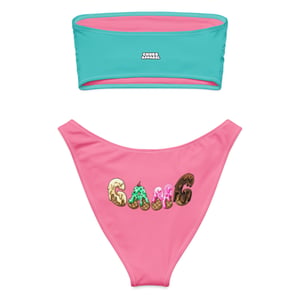 Image of “Salt Water Taffy” Soft Serve C.H.U.B.B. Cream Bandeau Bikini