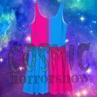 Image 2 of Pink n Blue Skater Dress