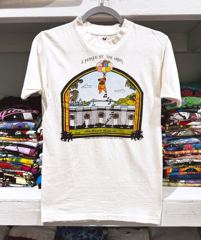 Grateful Dead 1985 ‘Greek Theatre’ Lot T-Shirt - Size SM (Never Worn)