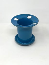 Image 2 of Four hole Turquoise Glaze Toothbrush Holder 