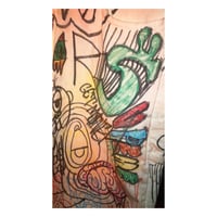 Image 2 of Spray Bombed Guess Shorts