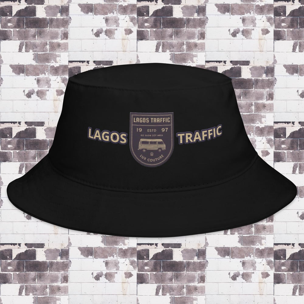 LAGOS TRAFFIC LUX COUTURE TWILL BUCKET HAT (FADED LILAC)