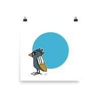 Image 1 of Bird 3 (Blue) - Poster 