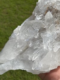 Image 17 of Clear Quartz Points Cluster Statement Piece #2186