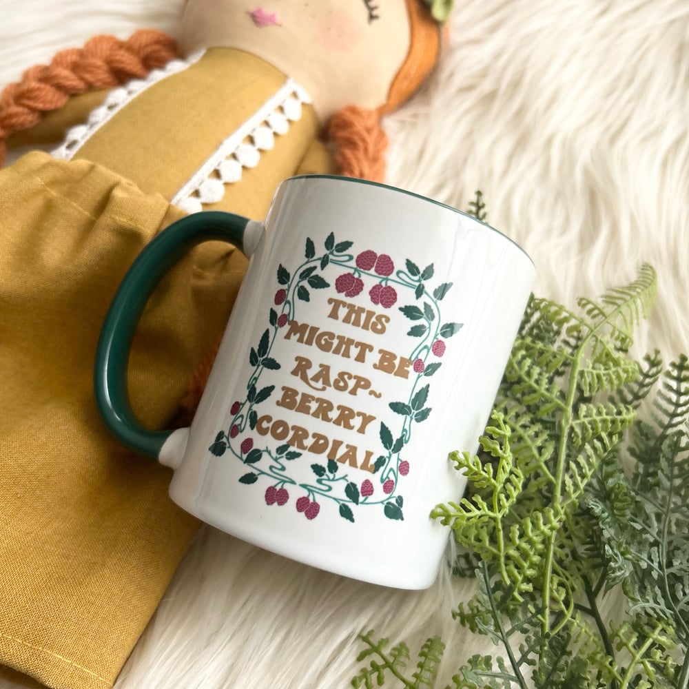 Image of This Might Be Raspberry Cordial Coffee Mug // 11oz // Green