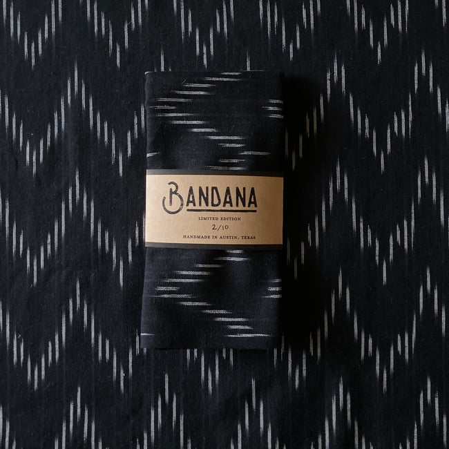 Black Dash Ikat Bandana *last one
