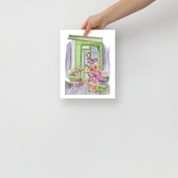 Image 2 of Au Nom De La Rose Watercolour Poster Print