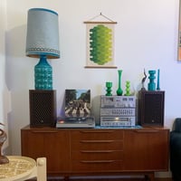 Image 3 of 'Altogether' Organic cotton Wall Hanging in Green Vintage Groove Design