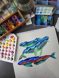Image 6 of "Mountains in Whales" Original