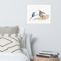 Image 3 of Fatal Flaw Hummingbirds-Poster Print