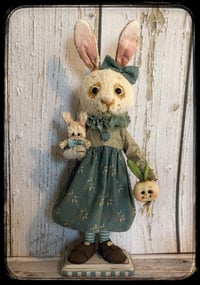 Image 1 of Bess the Bunny Rabbit Folk Art creation