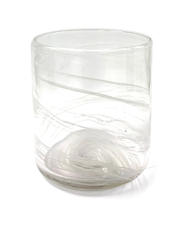 Image of White Swirl Vogue Luxury Soy Candle