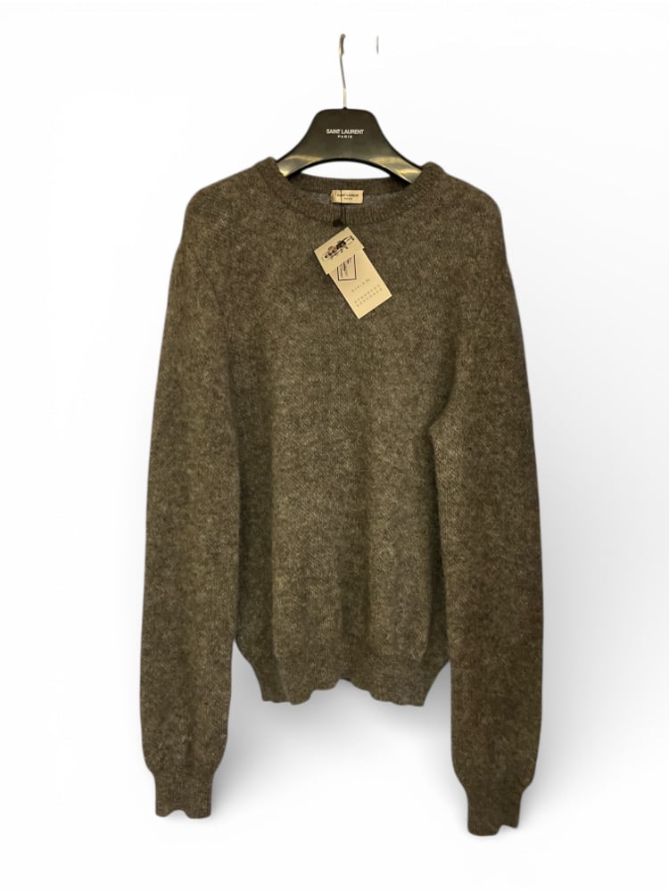 Image of Saint Laurent Paris Mohair Wool Blend Sweater