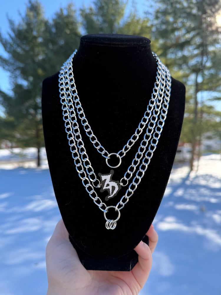 Image of Customizeable Triple Chain EDM Artist Necklace
