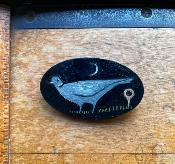 Image of Collared dove brooch 