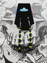 Neon Green Black Skulls