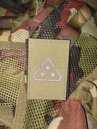 Image 4 of Private 3* Lazer Cut Rank Marking Patch 