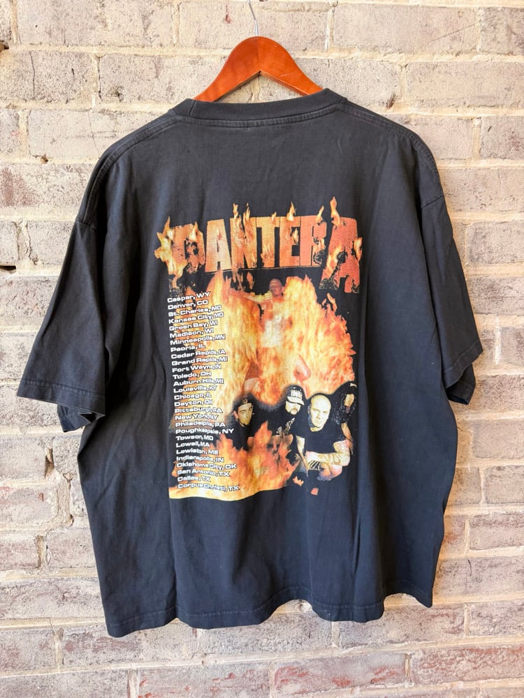 Image of 2001 Vintage “PANTERA - EXTREME STEEL TOUR” Concert Tee, SIZE: XL