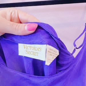 Image of Size XS - Victoria's Secret Vintage Gold Label All Silk Slip Dress