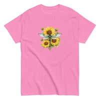 Image 11 of Unisex classic tee, Sunflower Dragonfly Bouquet Tee