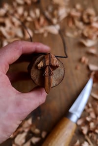 Image 4 of Spalted Beech Mushroom Pendant 