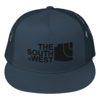 Image 2 of LOWER AZ The Southwest Black thread Trucker Cap