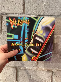 Def Leppard – Armageddon It! - U.S 7" pic sleeve Signed by guitarist Phil Collen!